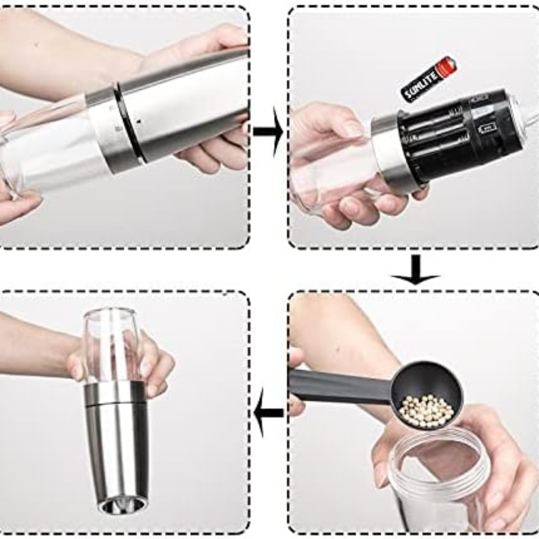 Gravity Electric Salt and Pepper Grinder
