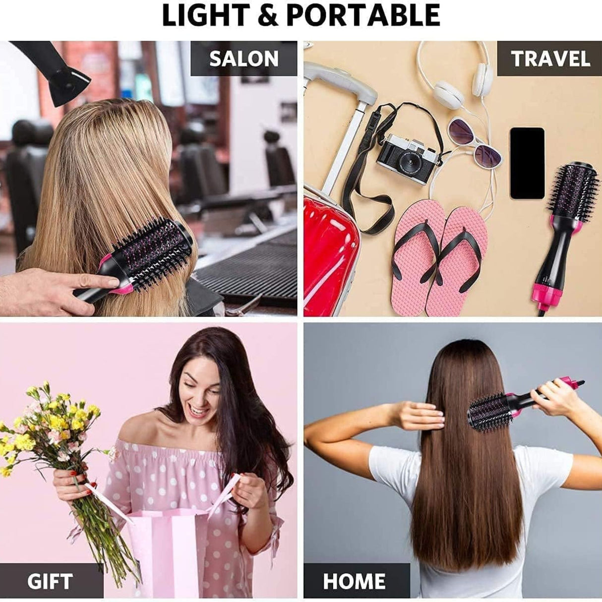 One Step Hot Air Brush 3 in 1 Hair Dryer And Styler Volumizer