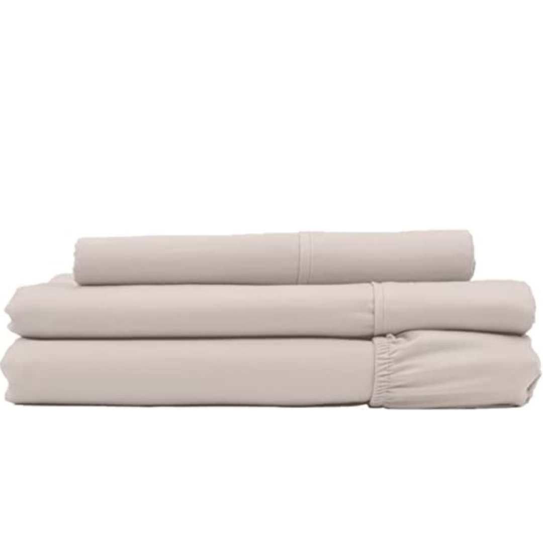 Cozcot 100% Cotton Sheet Set 3/4 Piece Set 300 Thread Count Sateen Weave