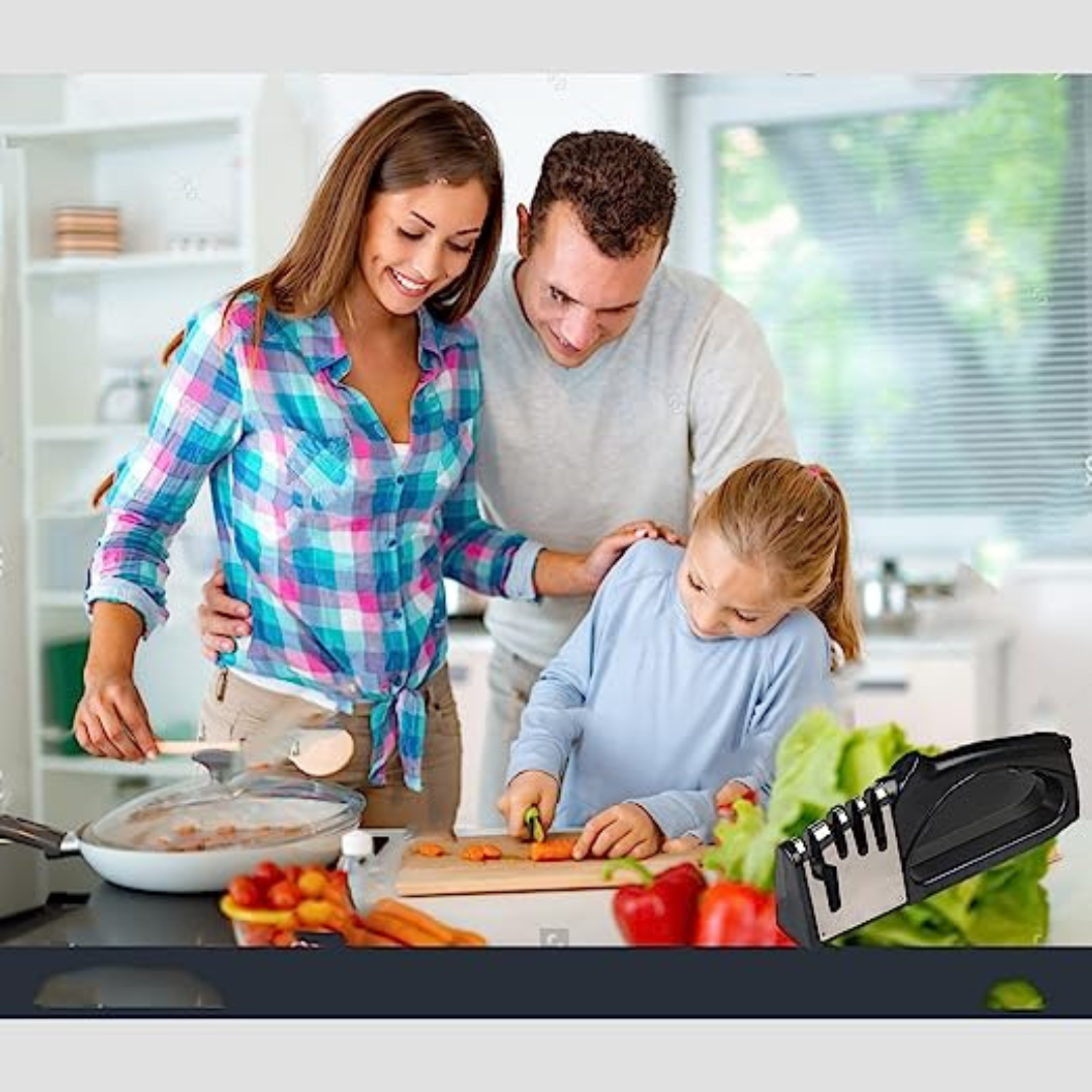 4-in-1 Manual Professional Chef's Kitchen Knife Sharpener