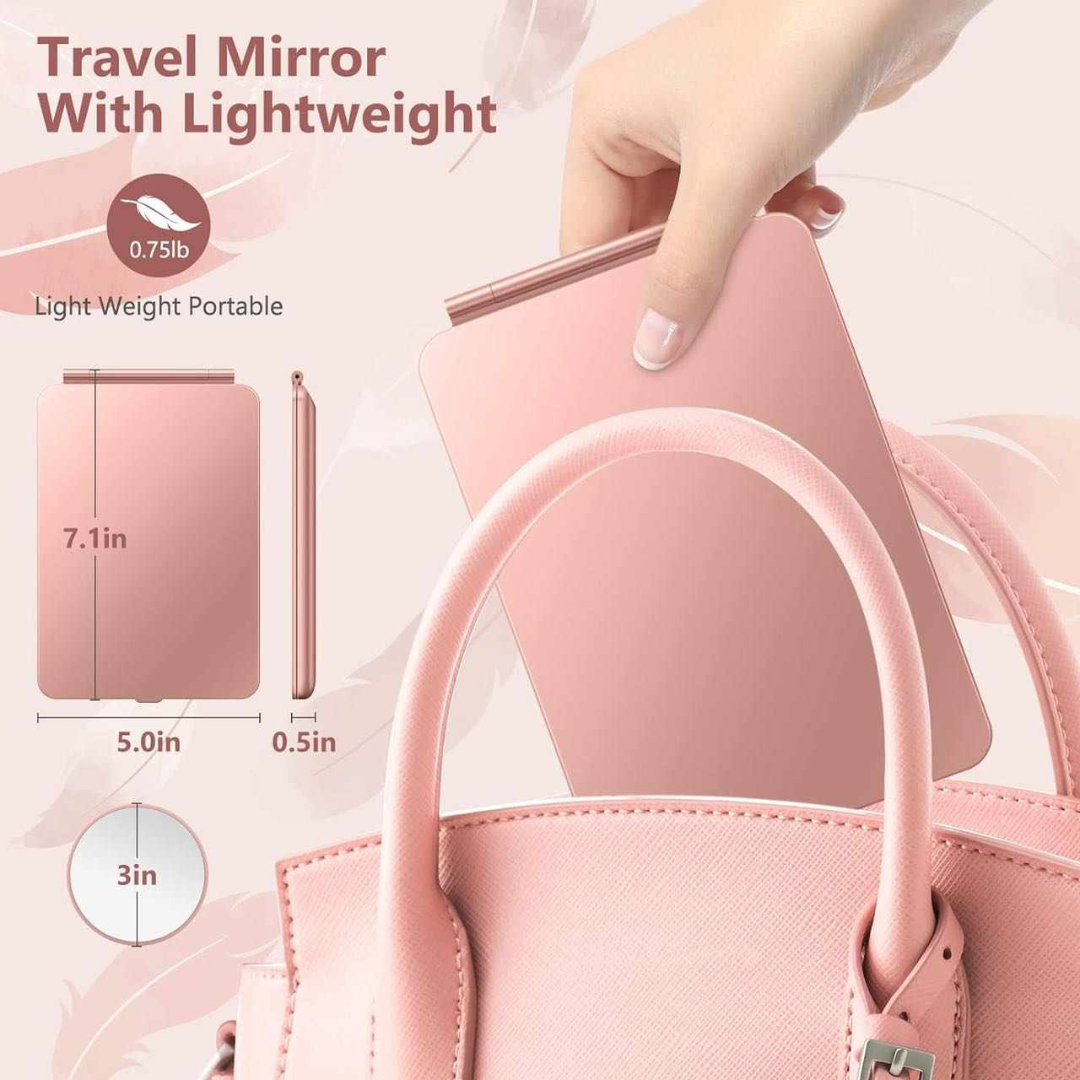 LED Rechargeable Portable Makeup Mirror
