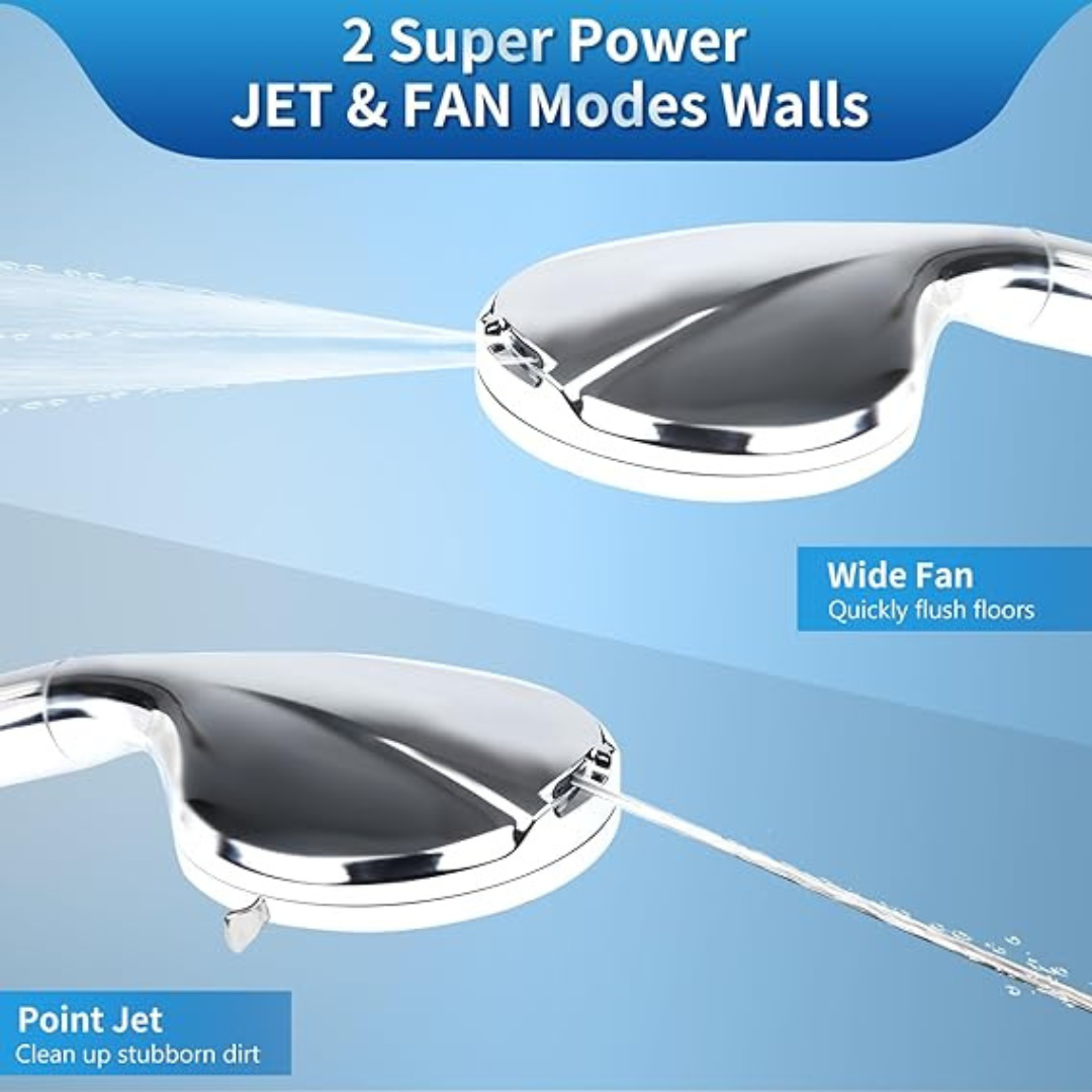 Ushalhue 5" Luxury Handheld Shower 10 Spray Mode Stainless Steel Hose