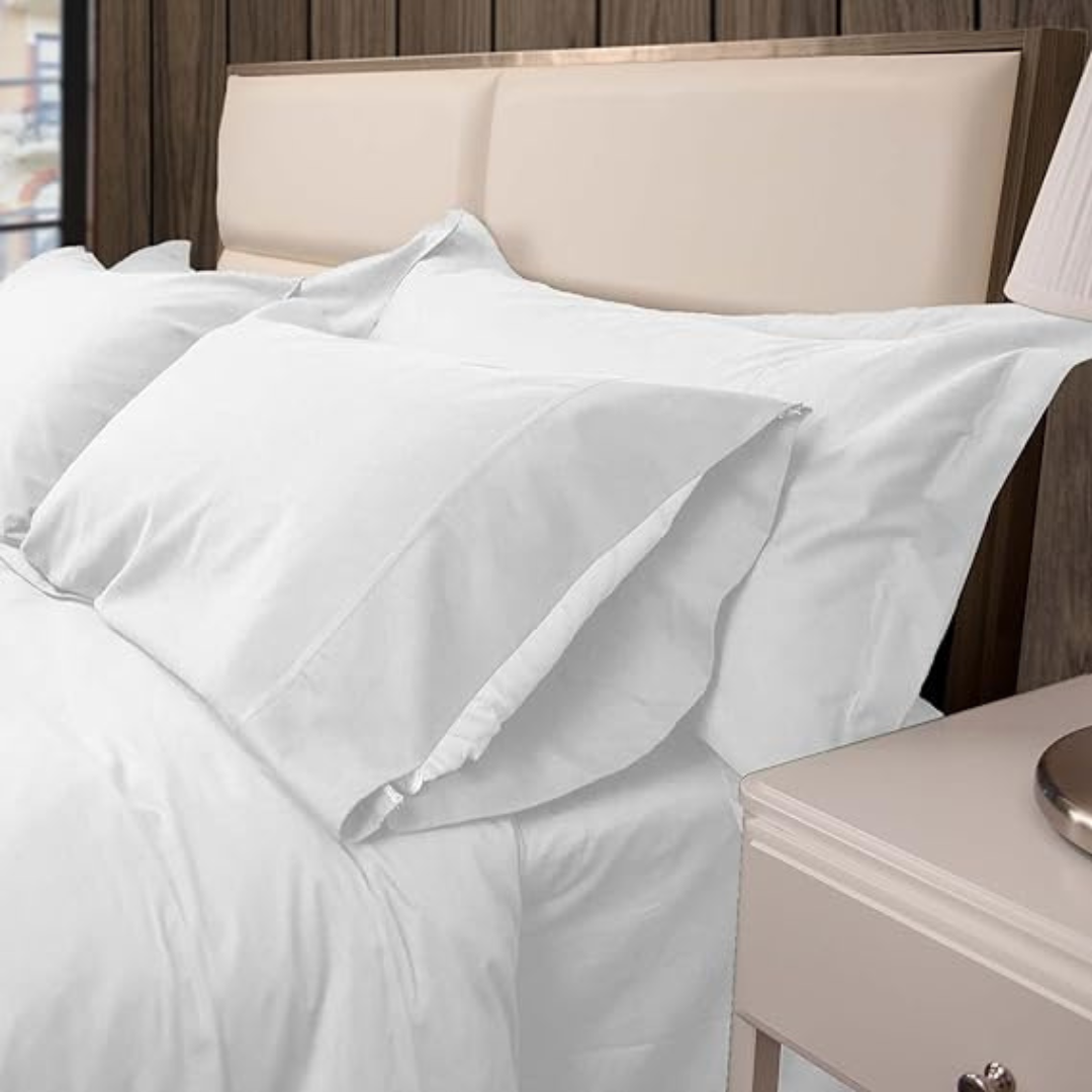 CozCot 100% Cotton Pillow Case Set of 2 Fits Standard & Queen