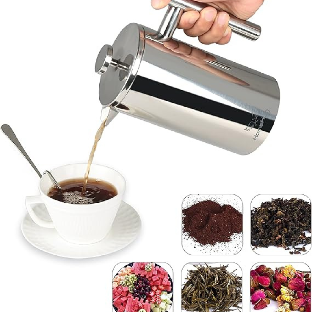 HomsHug Stainless Steel French Press Coffee Maker