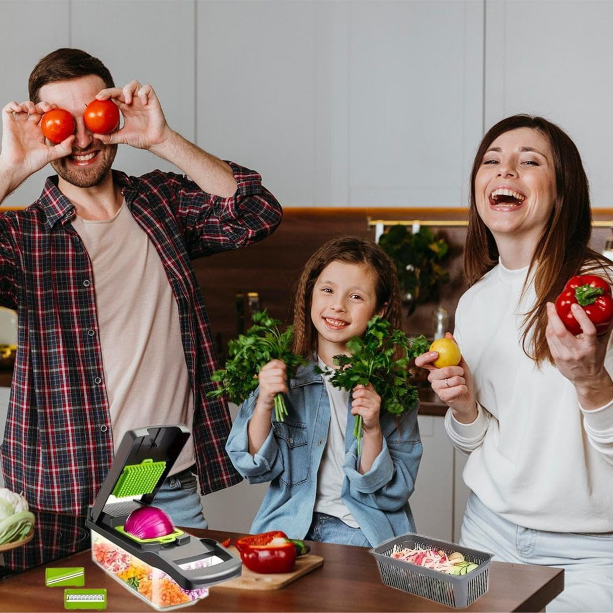 Kitchen Ideas 16 Pieces Veggie Slicer