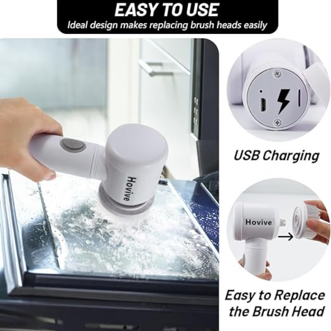 5in1 Electric Spin Scrubber for Cleaning