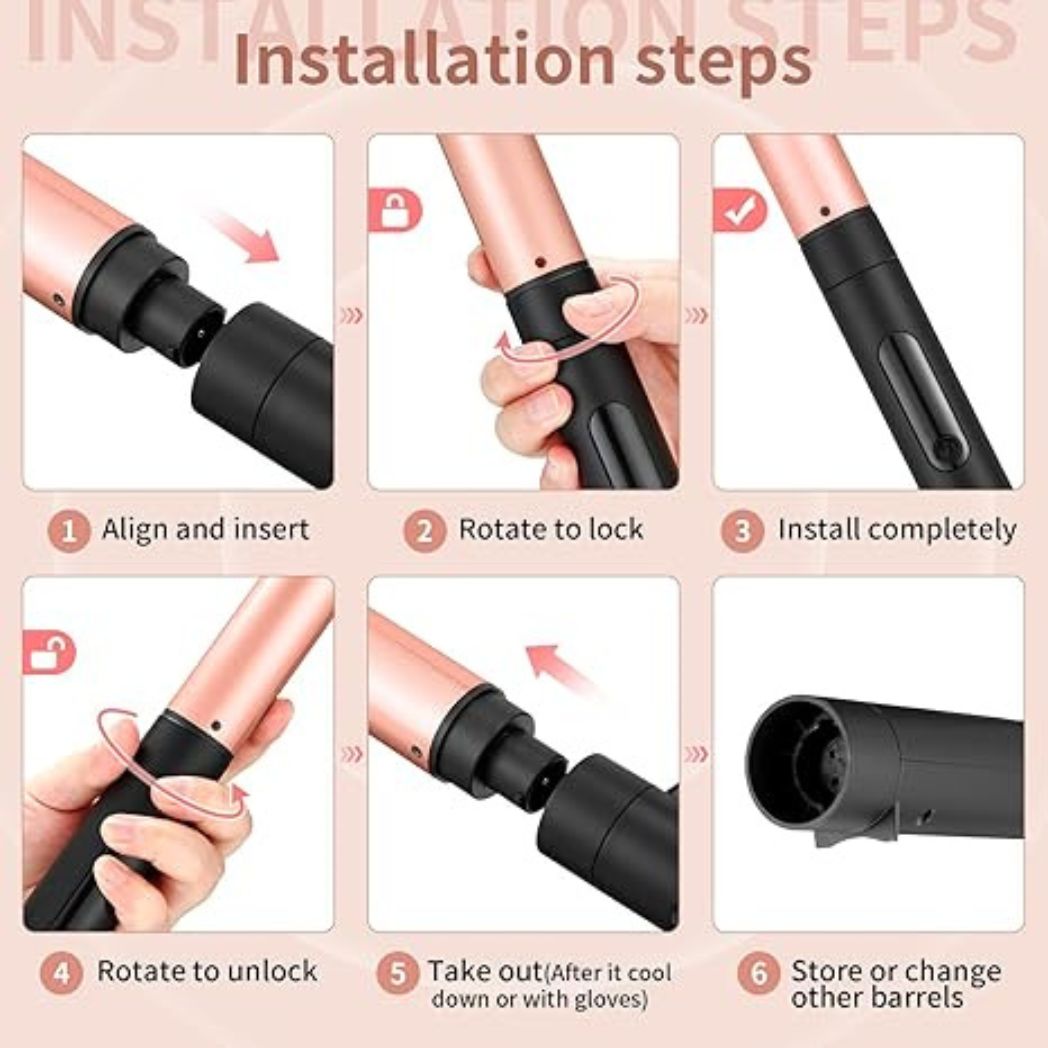 5 in 1 Fast Heating Curling Iron Set