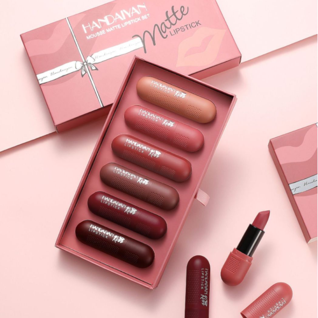 6 piece Mousse Matte Lipstick Set