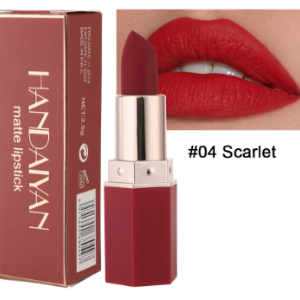 6 piece Nude Velvet Cream Matte Lipstick Set