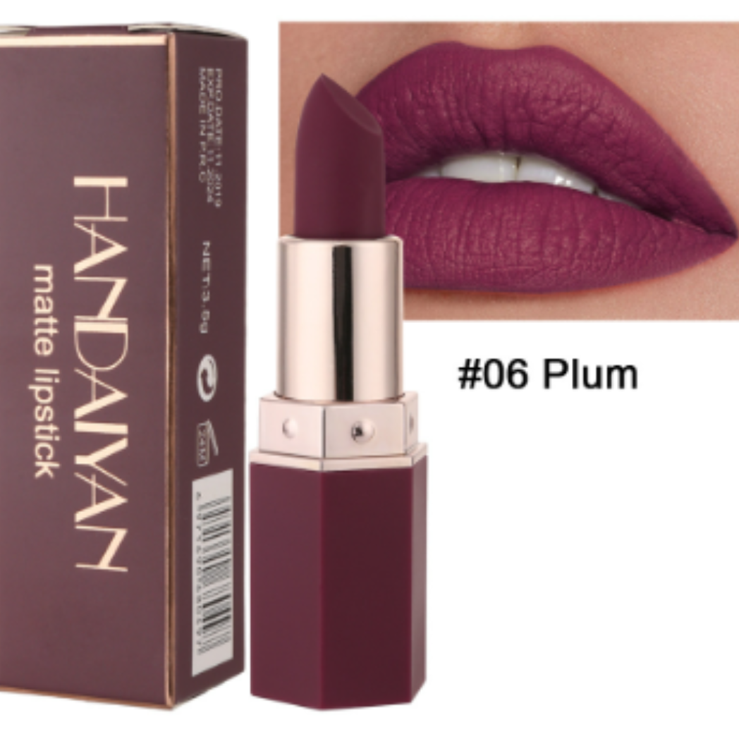 6 piece Nude Velvet Cream Matte Lipstick Set