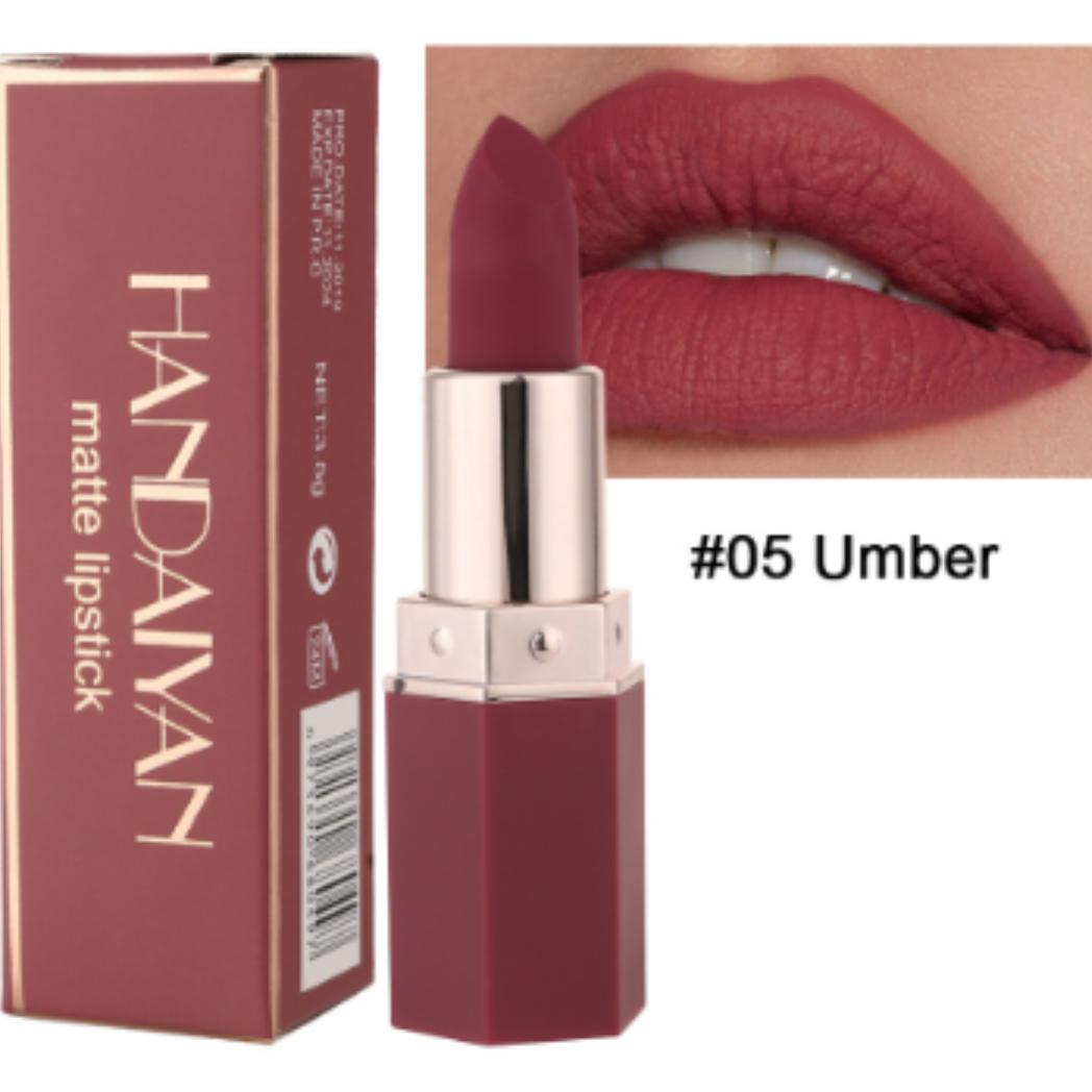 6 piece Nude Velvet Cream Matte Lipstick Set