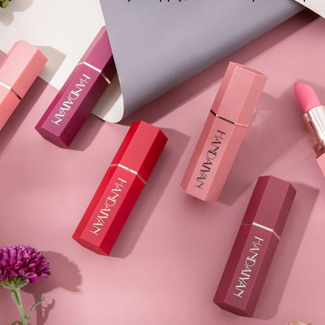 6 piece Nude Velvet Cream Matte Lipstick Set