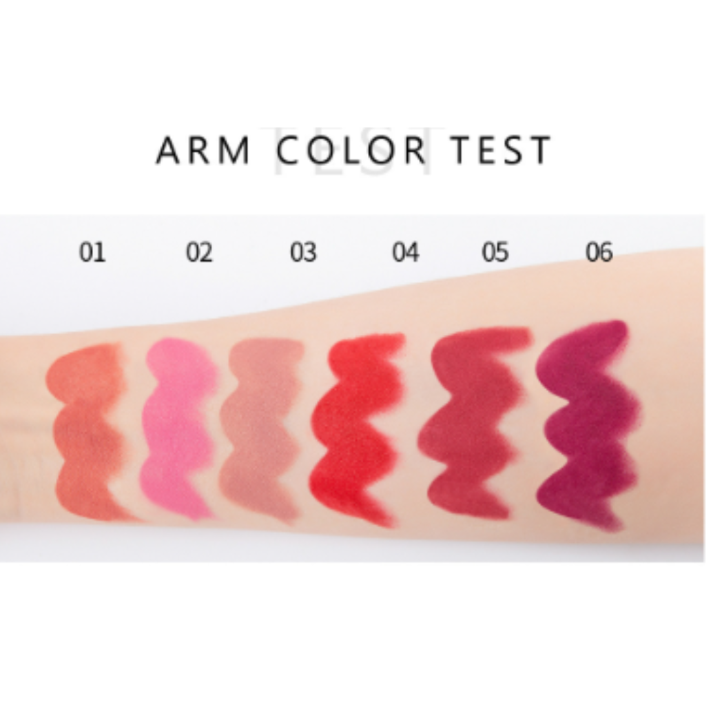 6 piece Nude Velvet Cream Matte Lipstick Set