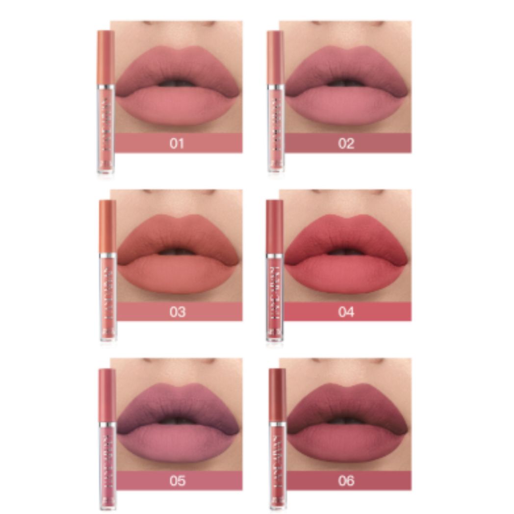 6 piece Handaiyan Waterproof Matte Liquid Lipstick Set