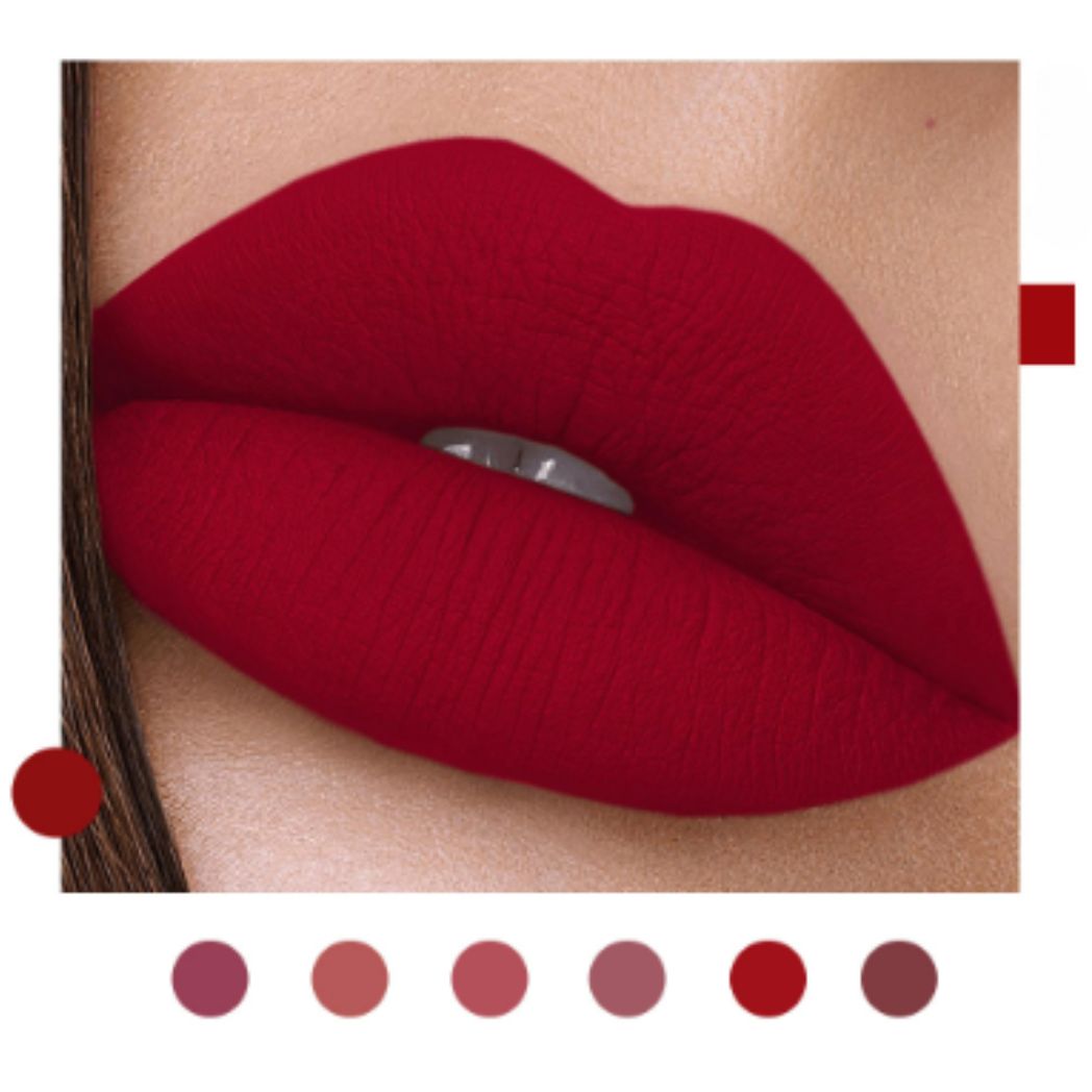 6 piece Handaiyan Waterproof Matte Liquid Lipstick Set