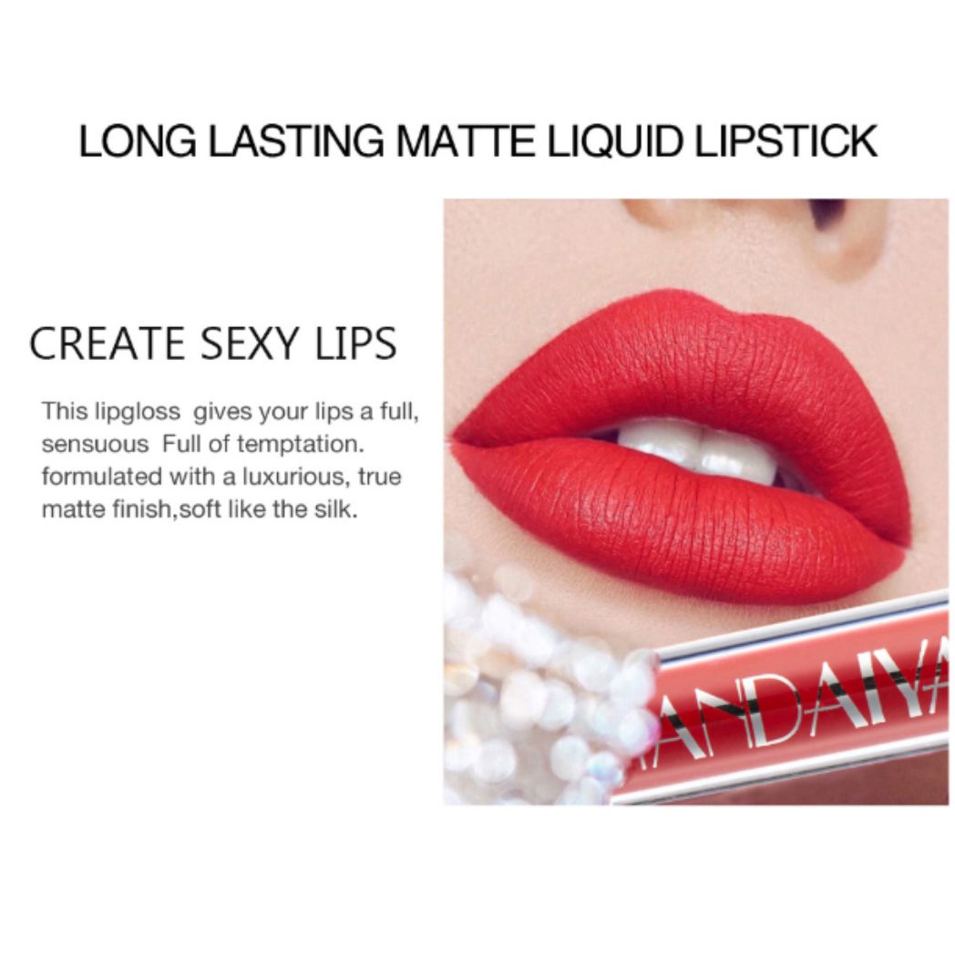 6 piece Handaiyan Waterproof Matte Liquid Lipstick Set