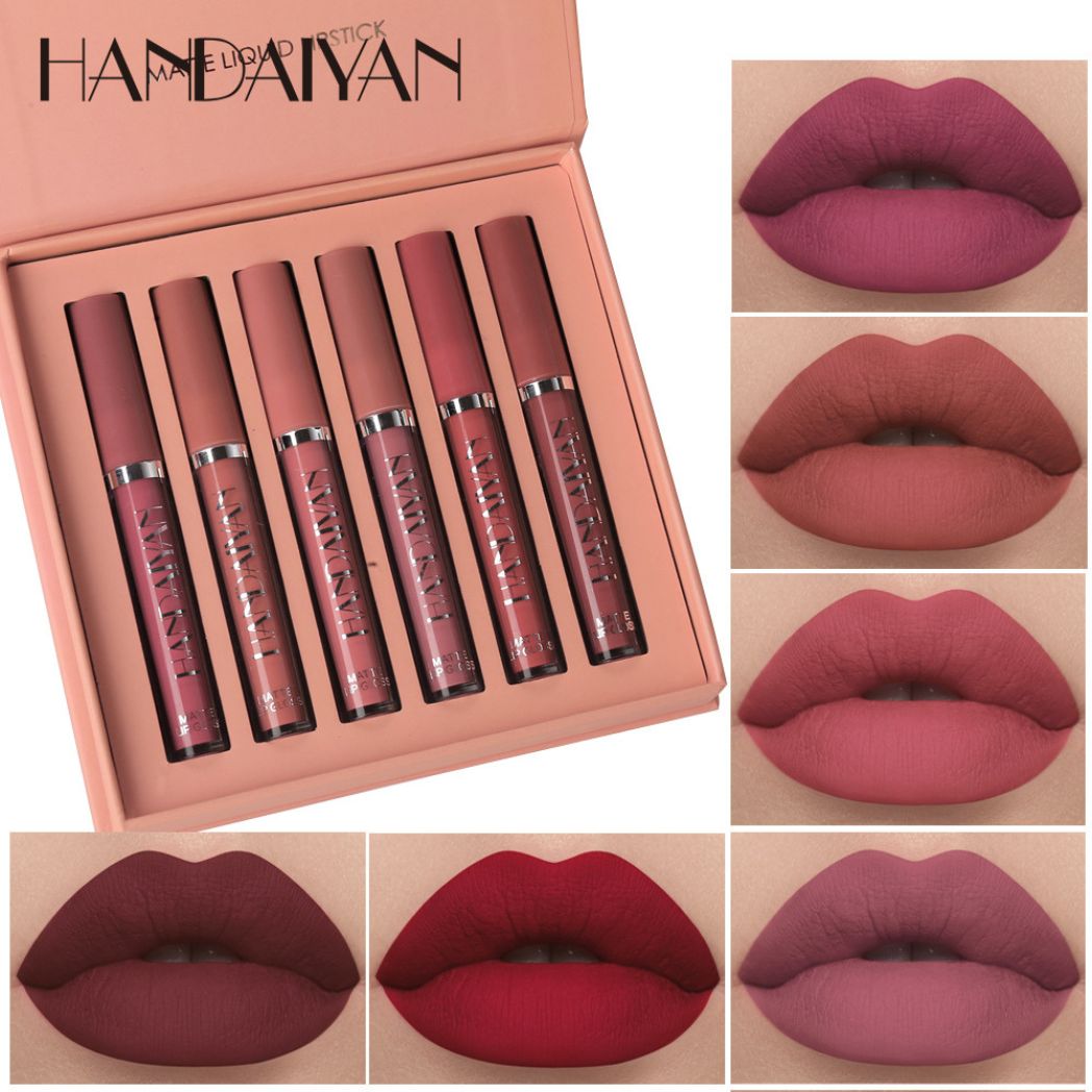 6 piece Handaiyan Waterproof Matte Liquid Lipstick Set