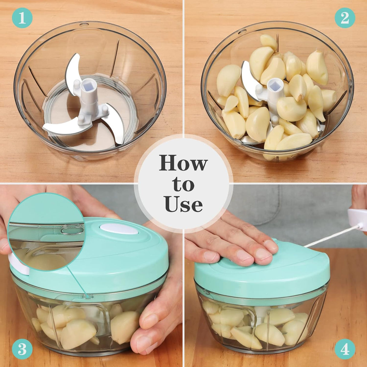 Manual Food Chopper Vegetable Cutter