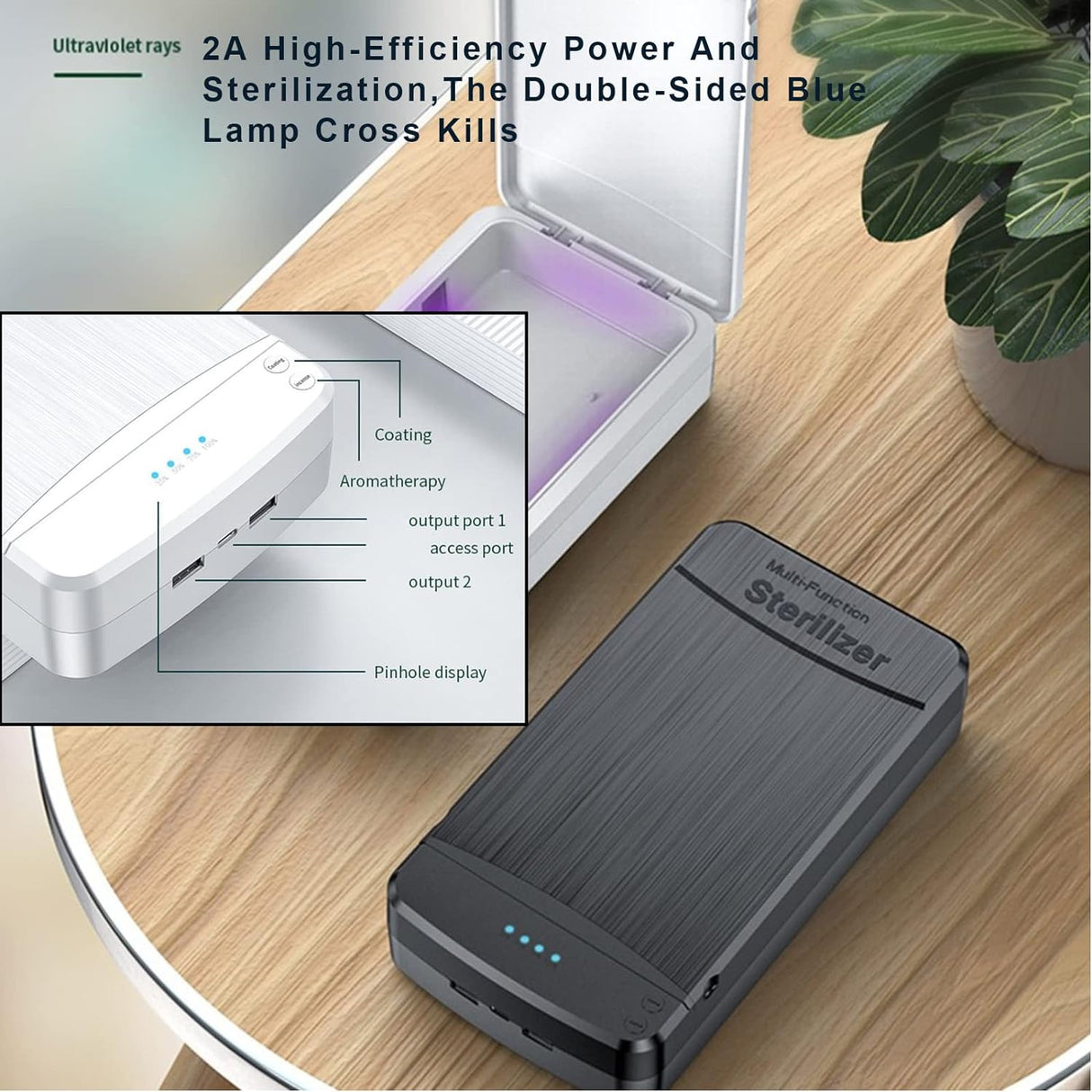 Nail Tool Sterilizer with Blue Light