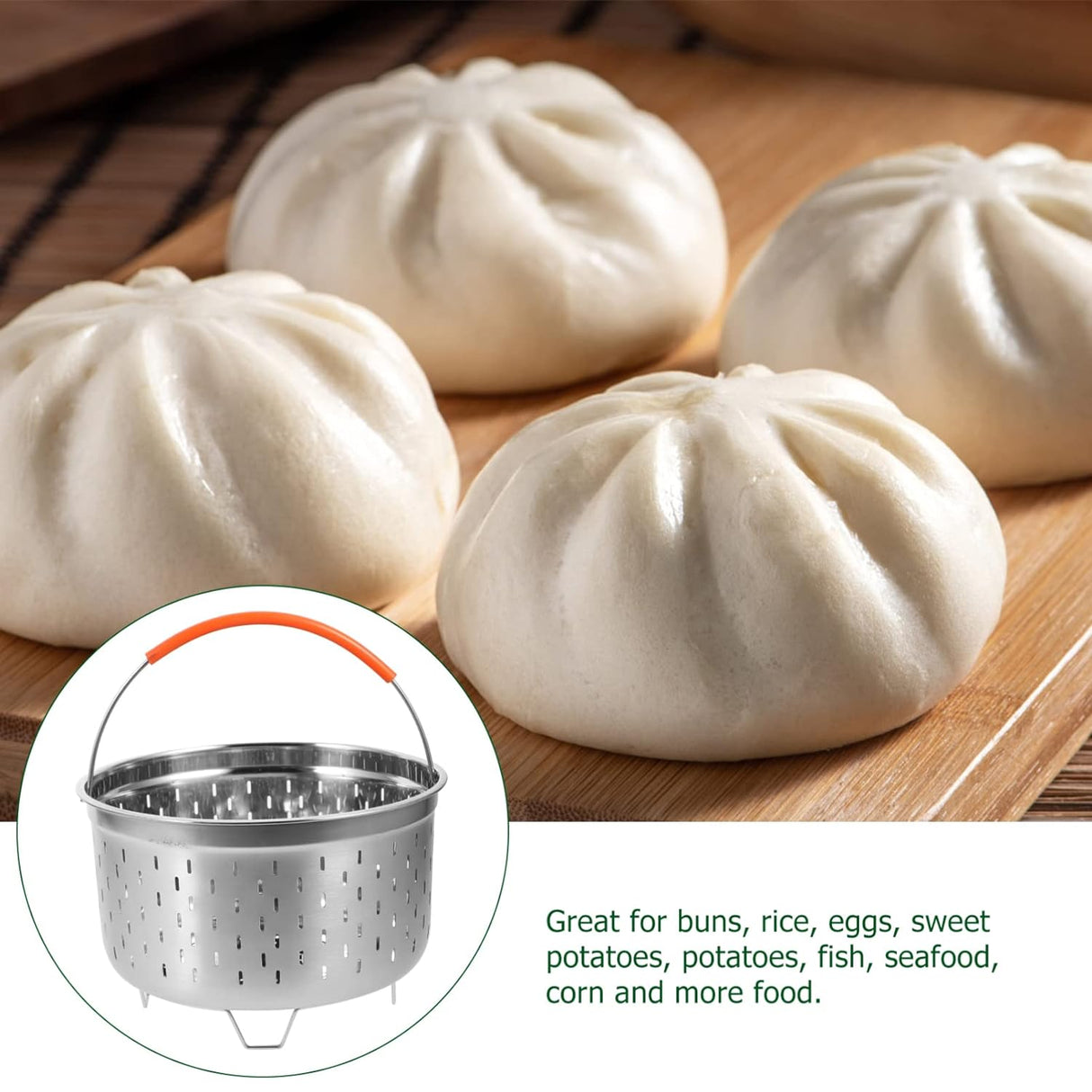 Stainless Steel Rice Steamer Tamale Steamer Pot Instapot 6