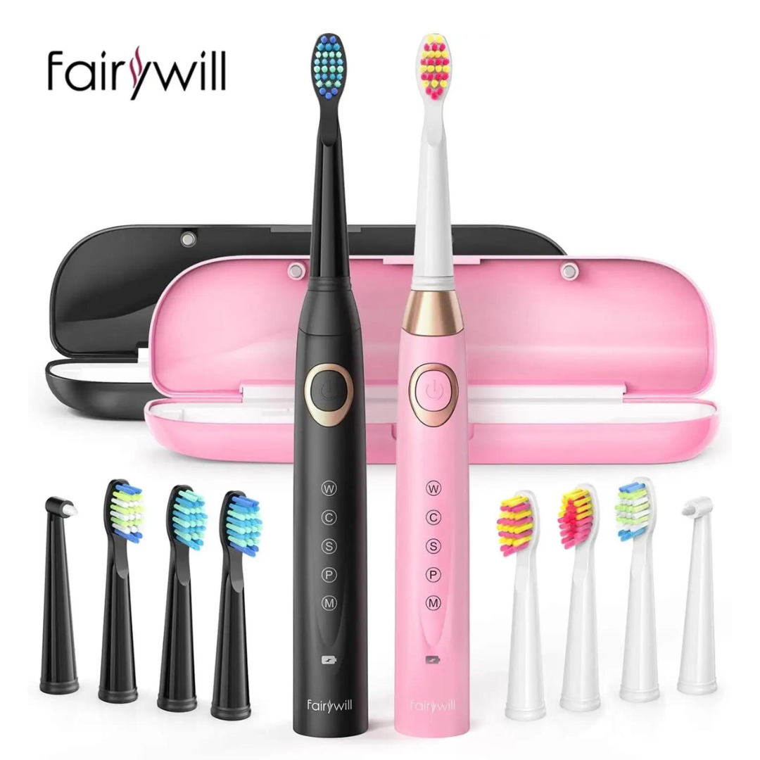 Fairywill D8 Dual Pack Toothbrush Set