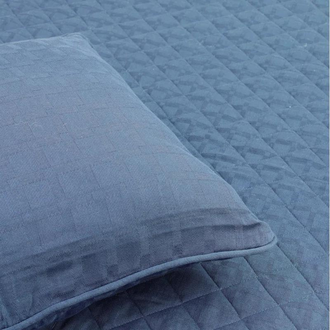 Standard Cotton Reversible Coverlet / Bedspread Set