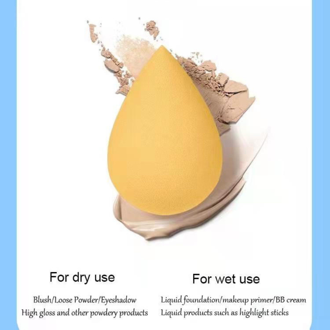 4pcs/6pcs Soft Teardrop Makeup Sponge Blender in a Drift Bottle