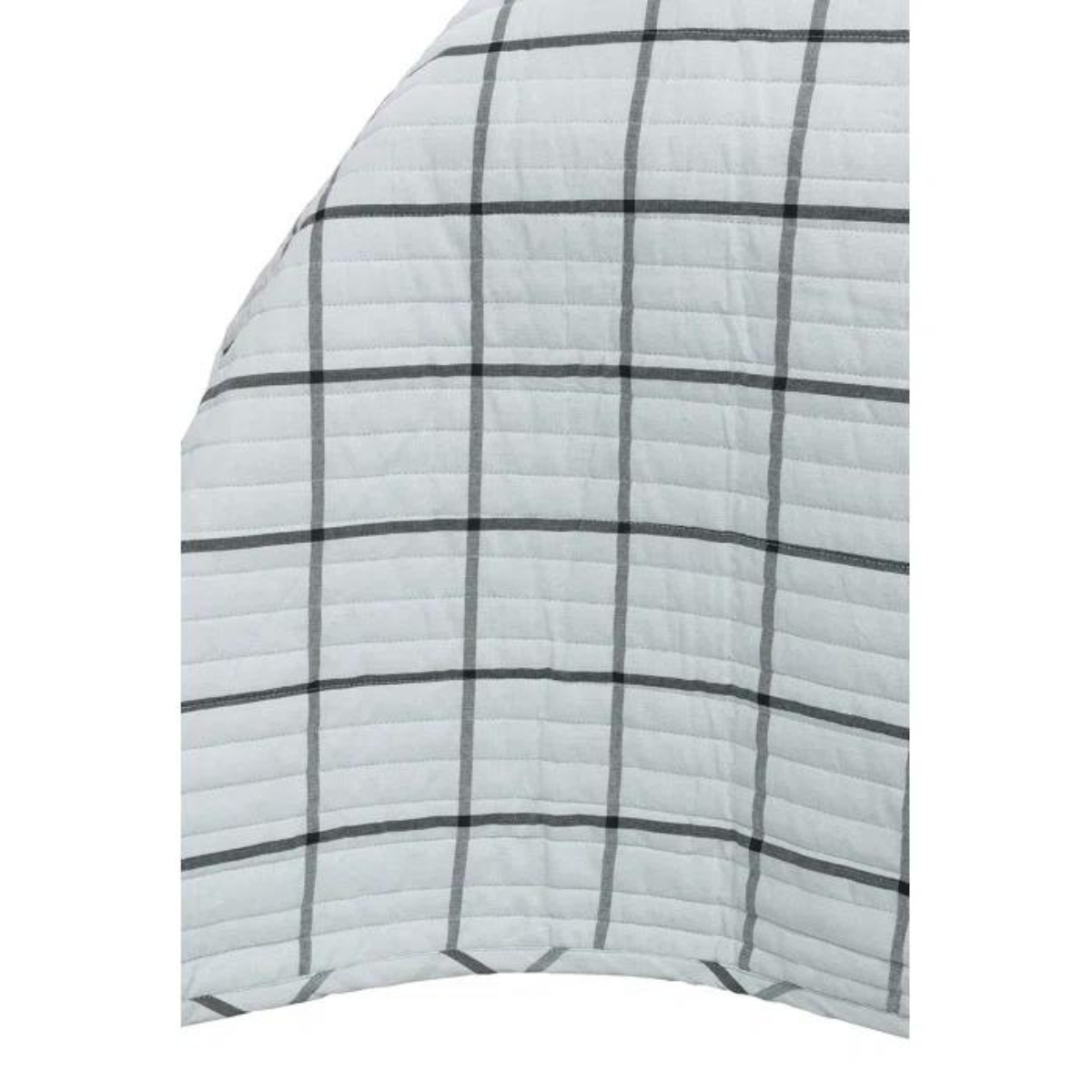 Anwari Cotton Sateen Plaid Coverlet Set