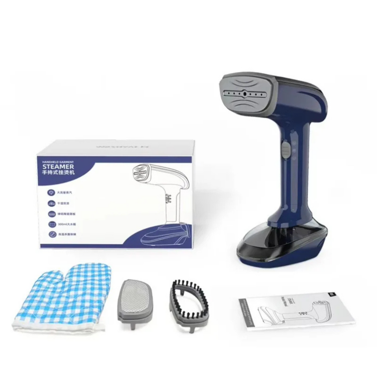 Powerful Handheld Fabric Steamer 1800W with Fast Ceramic Heat-Up Plate