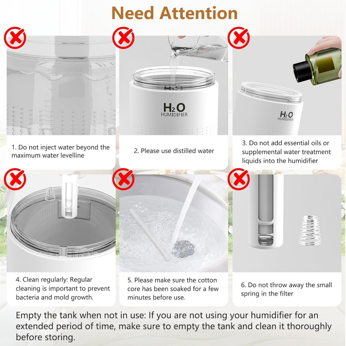 Portable Mini Humidifier 350ml