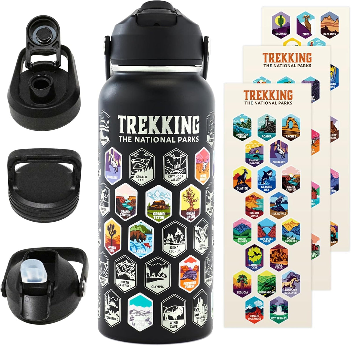 32oz Insulated Wide Mouth Stainless Steel Trekking The National Parks Water Bottle