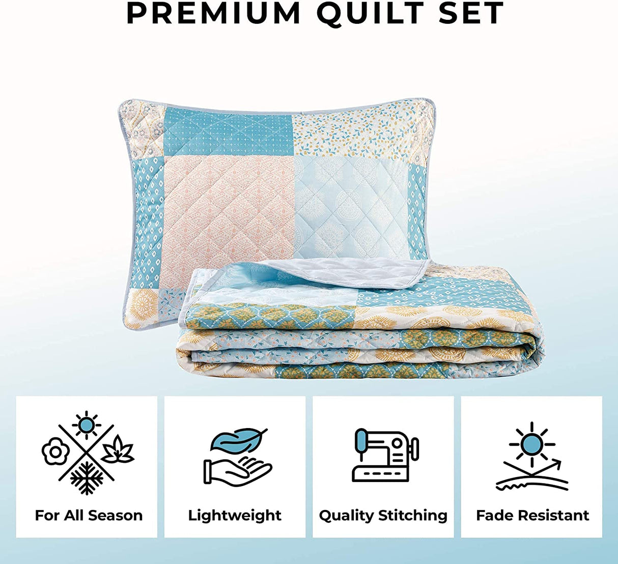 Hyde Lane Bedspread Quilt Set Emy Boho Patchwork