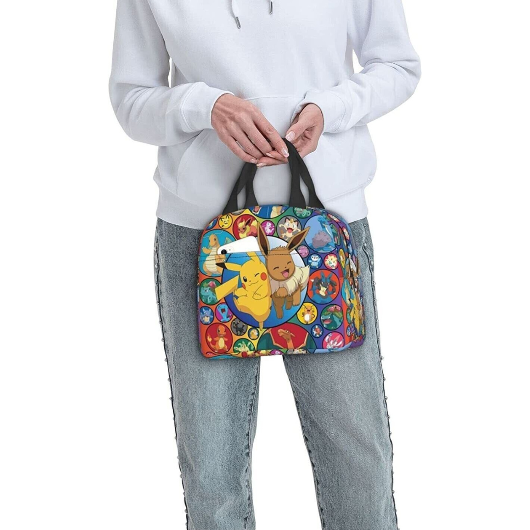 Pokemon Leakproof Reusable Insulated Lunch Tote Bag