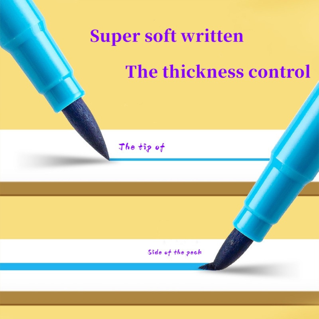 24pc Set Watercolor Calligraphy Twin Tip Brush Pen