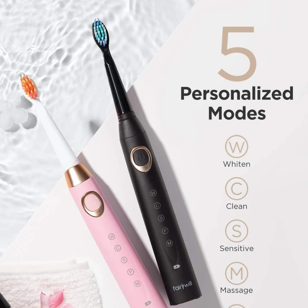 Fairywill D8 Dual Pack Toothbrush Set