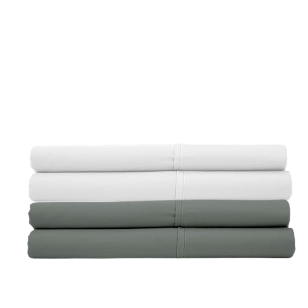 CozCot 100% Cotton Pillow Case Set of 2 Fits Standard & Queen
