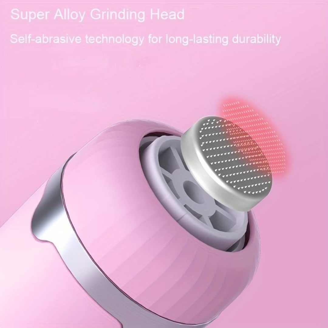 Wireless Potable Electric Foot File Callus Remover with 3 Grinding Heads