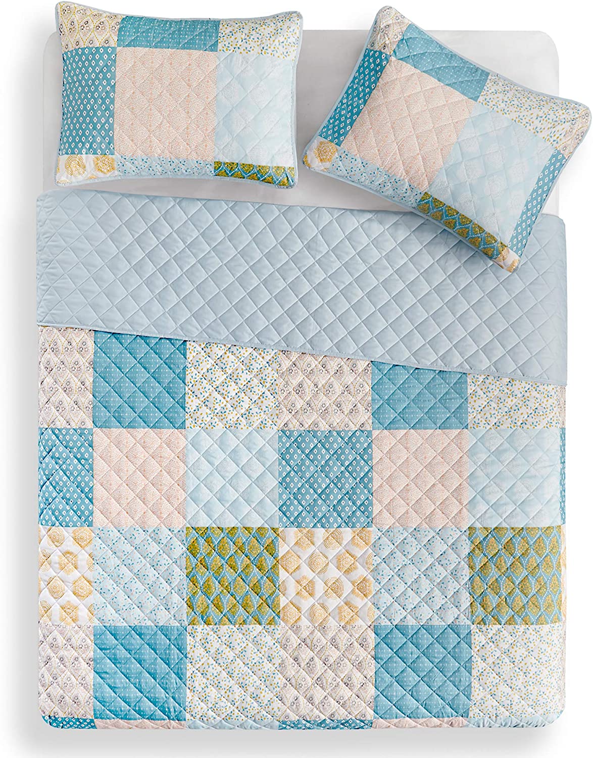 Hyde Lane Bedspread Quilt Set Emy Boho Patchwork