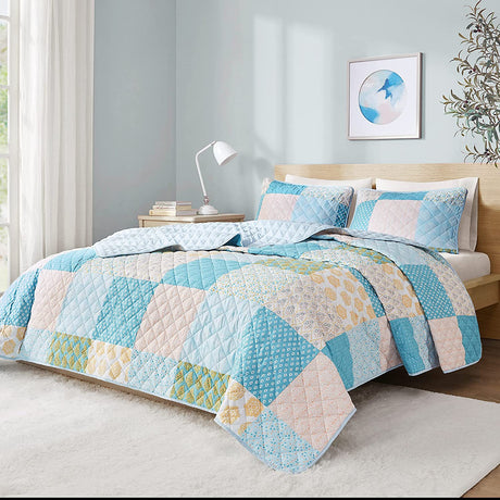 Hyde Lane Bedspread Quilt Set Emy Boho Patchwork