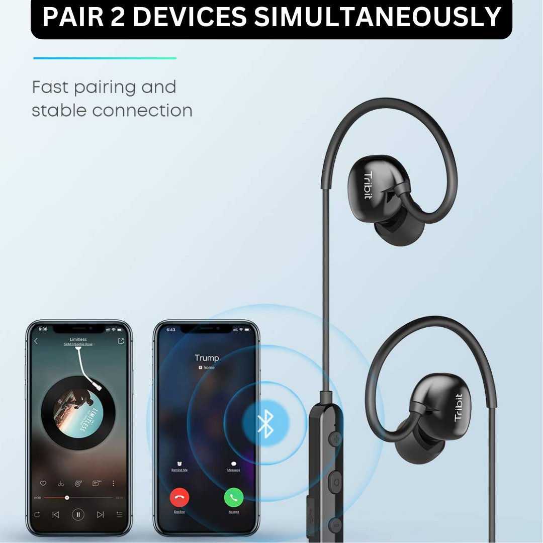 Tribit XSport Fly Wireless Earphones with Built-in Mic