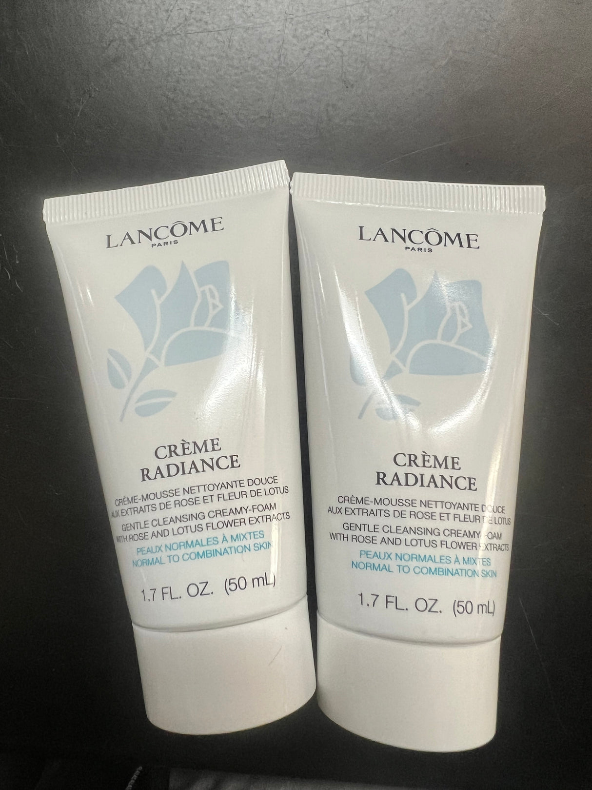 Lancome Crème Radiance Clarifying Cream-to-Foam Cleanser 1.7oz (2 Pack)