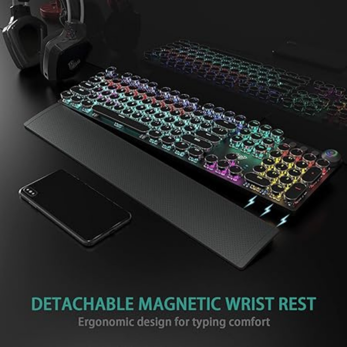 Aula F2088 Typewriter Style Mechanical Gaming Keyboard