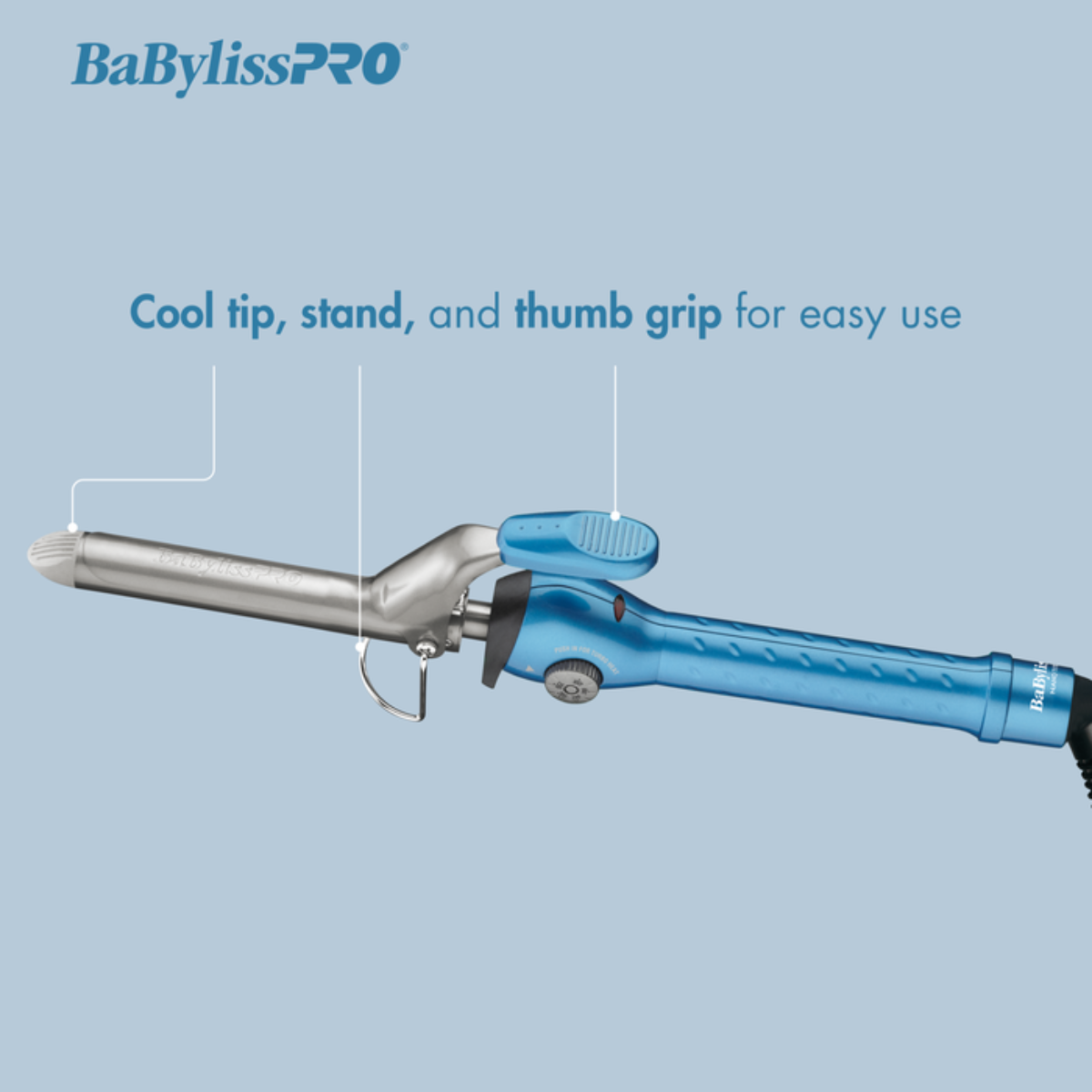 BabylissPRO Nano Titanium 1 Inch Spring Curling Iron