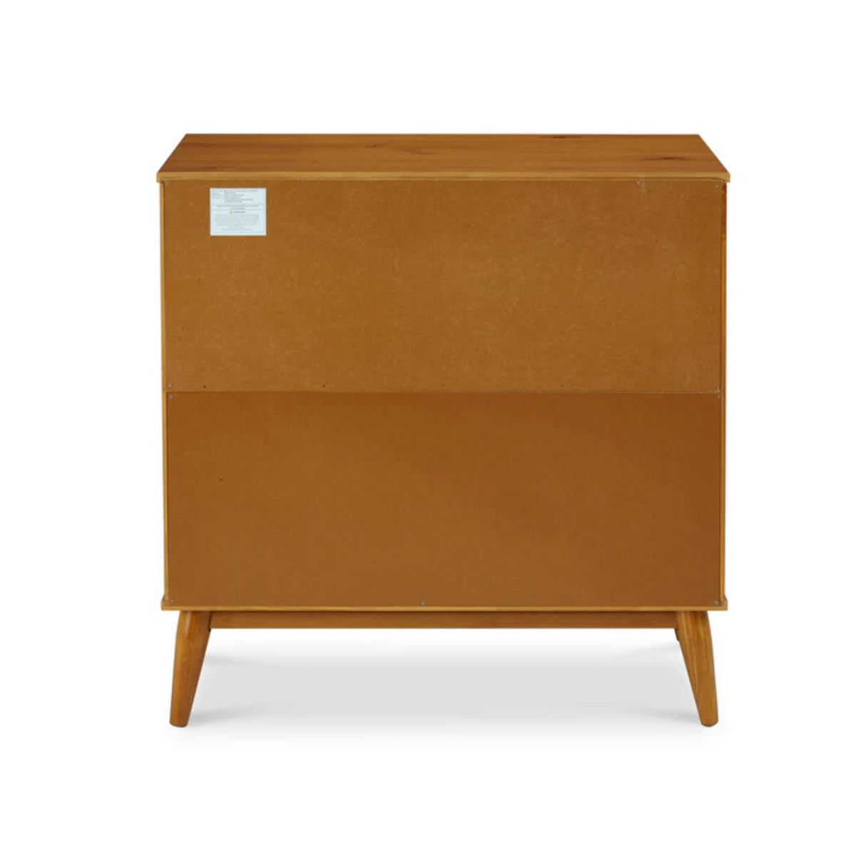 Camaflexi Mid-Century Solid Wood 3 Drawer Dresser Castanho Brown