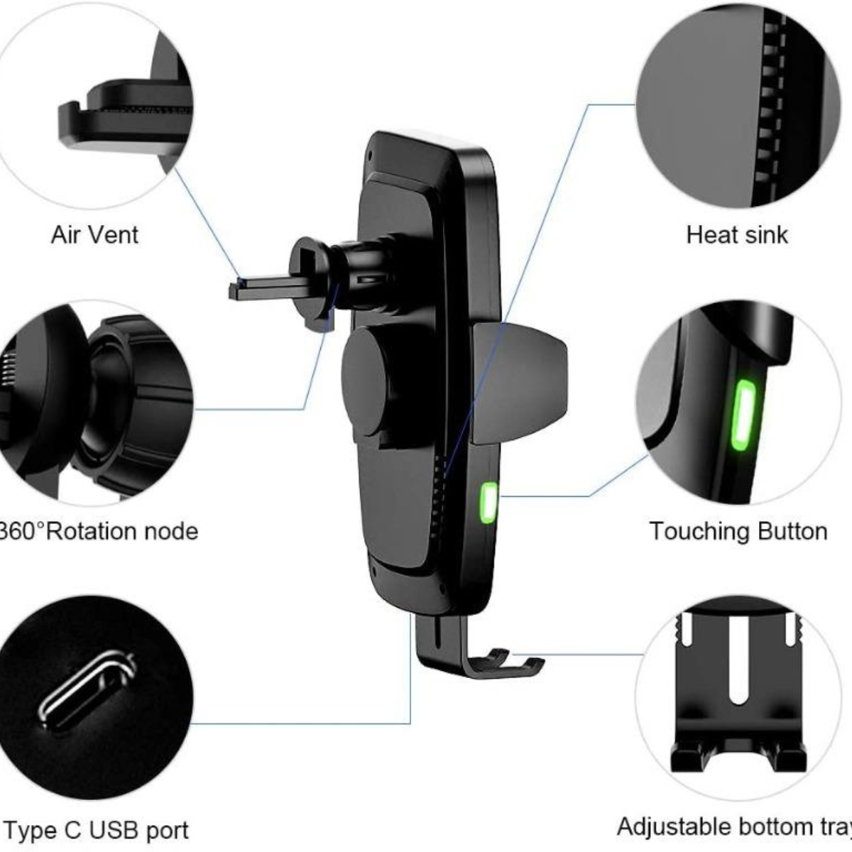 Fast Automatic Induction Wireless Car Charger