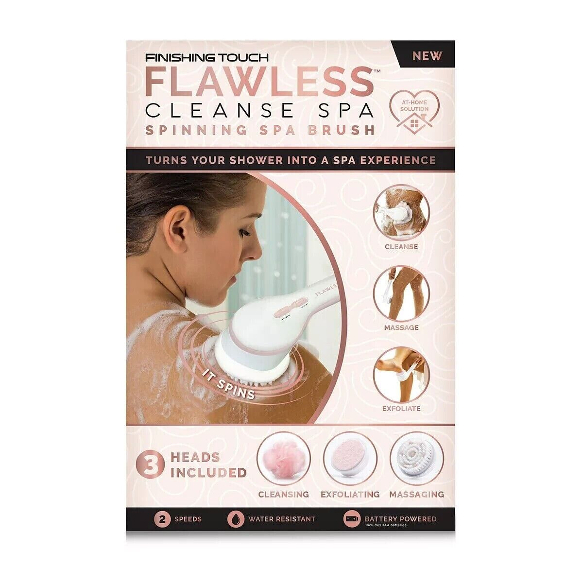 Finishing Touch Flawless Cleanse Spa Spinning Brush