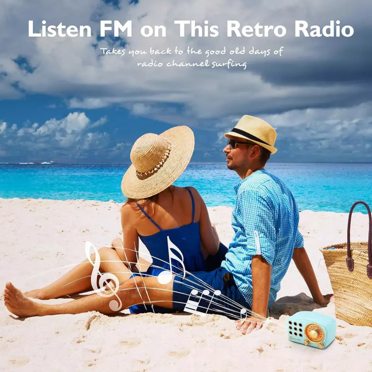 Greadio Vintage FM Radio with Old Fashioned Classic Style