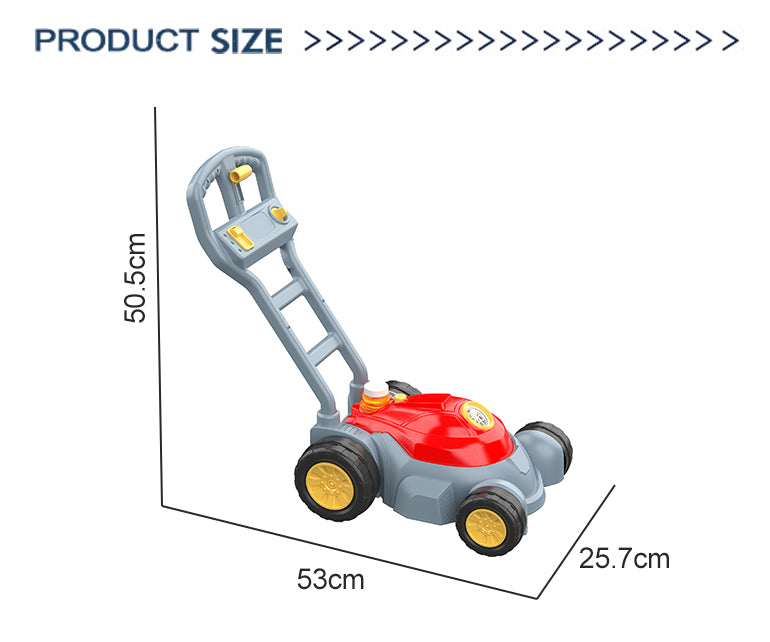 Lawn Mower Bubble Machine For Kids