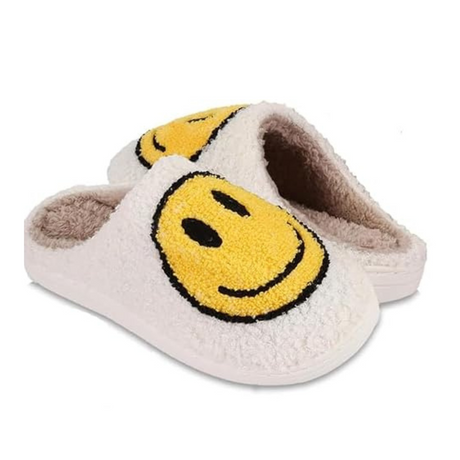 Unisex Soft Plush Smile Slippers