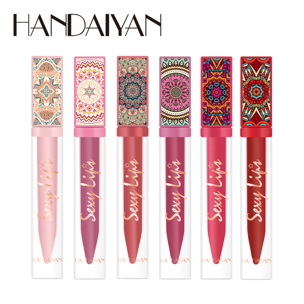 Handaiyan 6 piece Bohemian Rhapsody Lip Gloss Set